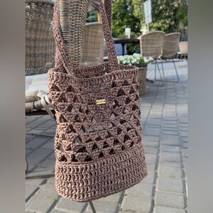 New Loulu Straw Hobo Beach Purse Women, Woven Tote Bag, TanPURSE-SALE was $60 p2